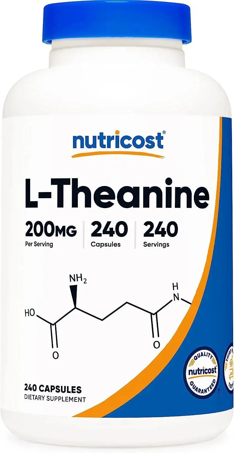 NUTRICOST - Nutricost L-Theanine 200Mg. 240 Capsulas - The Red Vitamin MX - Suplementos Alimenticios - {{ shop.shopifyCountryName }}