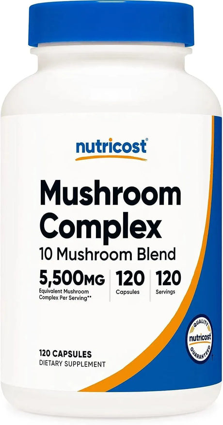 NUTRICOST - Nutricost Mushroom Complex 120 Capsulas - The Red Vitamin MX - Suplementos Alimenticios - {{ shop.shopifyCountryName }}