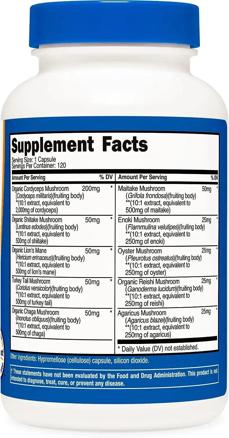 NUTRICOST - Nutricost Mushroom Complex 120 Capsulas - The Red Vitamin MX - Suplementos Alimenticios - {{ shop.shopifyCountryName }}