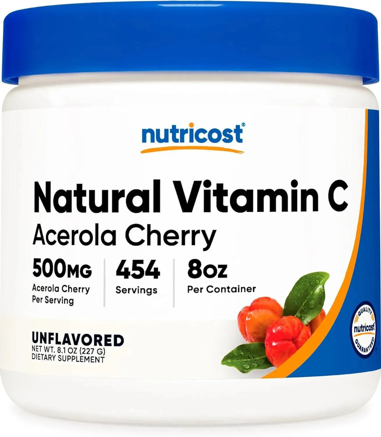 NUTRICOST - Nutricost Natural Vitamin C Acerola Cherry Powder 227Gr. - The Red Vitamin MX - Suplementos Alimenticios - {{ shop.shopifyCountryName }}