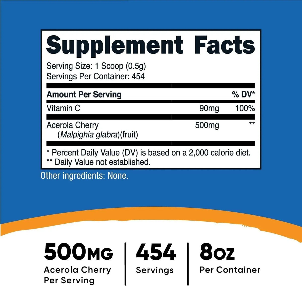 NUTRICOST - Nutricost Natural Vitamin C Acerola Cherry Powder 227Gr. - The Red Vitamin MX - Suplementos Alimenticios - {{ shop.shopifyCountryName }}