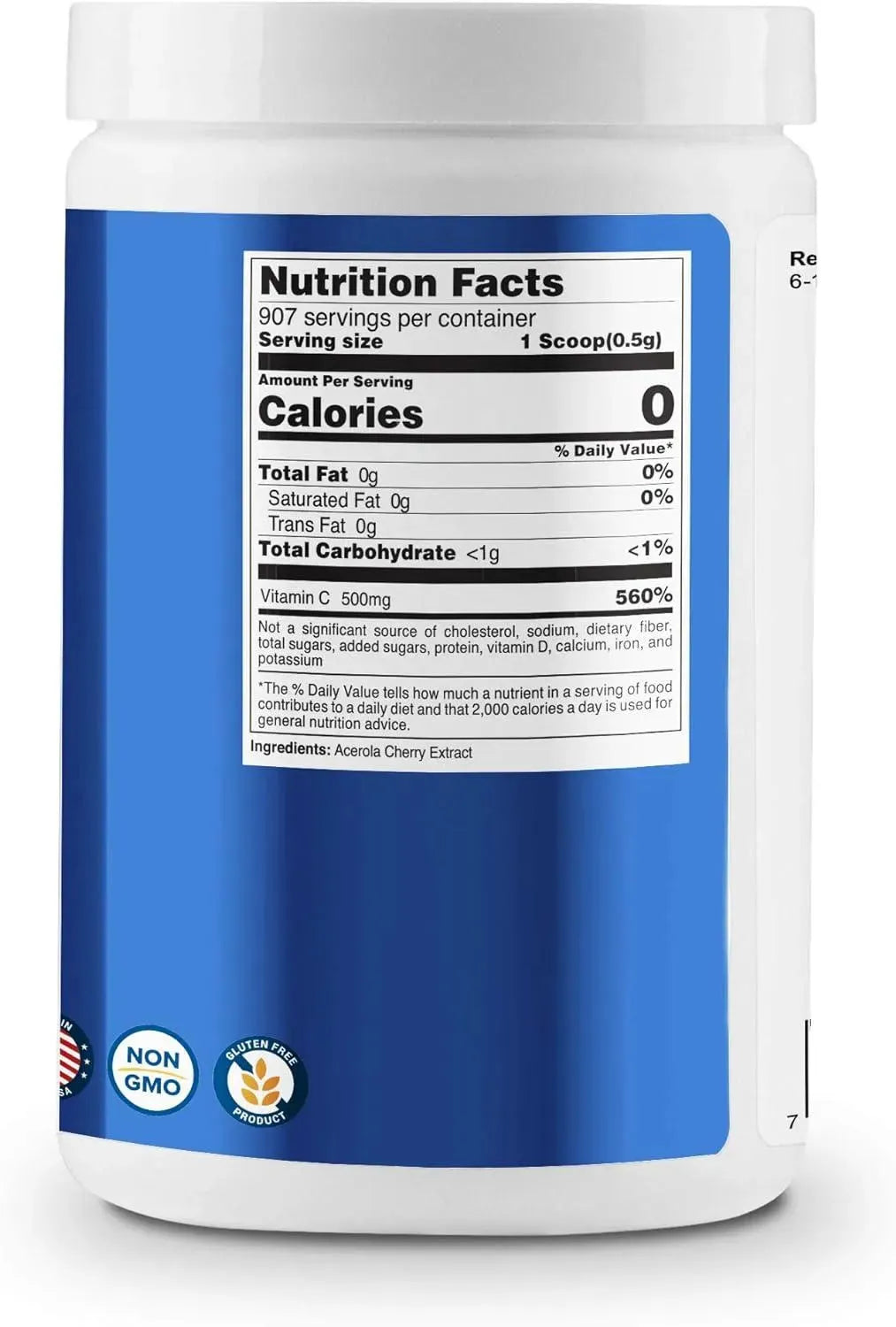 NUTRICOST - Nutricost Natural Vitamin C Acerola Cherry Powder 454Gr. - The Red Vitamin MX - Suplementos Alimenticios - {{ shop.shopifyCountryName }}