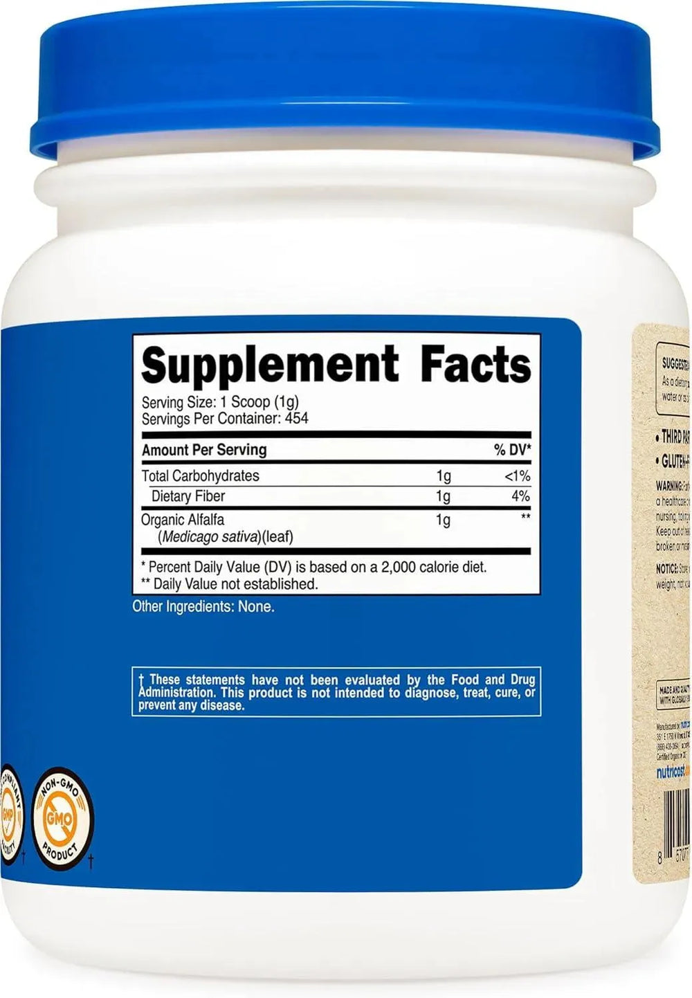 NUTRICOST - Nutricost Organic Alfalfa Powder 454Gr. - The Red Vitamin MX - Suplementos Alimenticios - {{ shop.shopifyCountryName }}