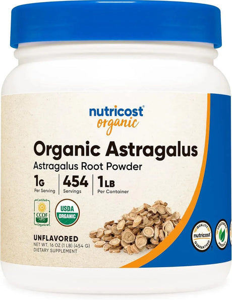 NUTRICOST - Nutricost Organic Astragalus Root Powder 454Gr. - The Red Vitamin MX - Suplementos Alimenticios - {{ shop.shopifyCountryName }}