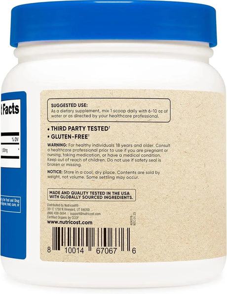 NUTRICOST - Nutricost Organic Astragalus Root Powder 454Gr. - The Red Vitamin MX - Suplementos Alimenticios - {{ shop.shopifyCountryName }}