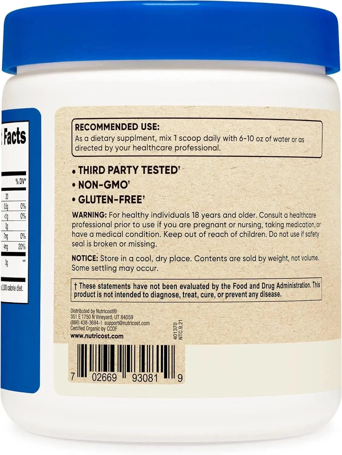 NUTRICOST - Nutricost Organic Chlorella Powder 8 Oz. - The Red Vitamin MX - Suplementos Alimenticios - {{ shop.shopifyCountryName }}