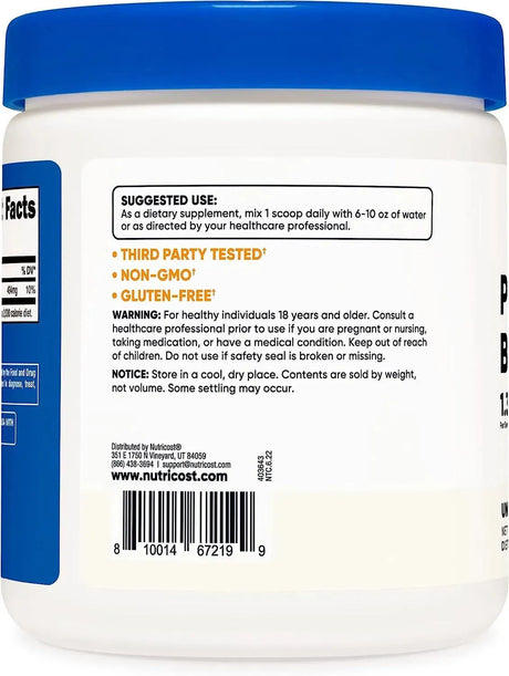 NUTRICOST - Nutricost Potassium Bicarbonate Powder 454Gr. - The Red Vitamin MX - Suplementos Alimenticios - {{ shop.shopifyCountryName }}