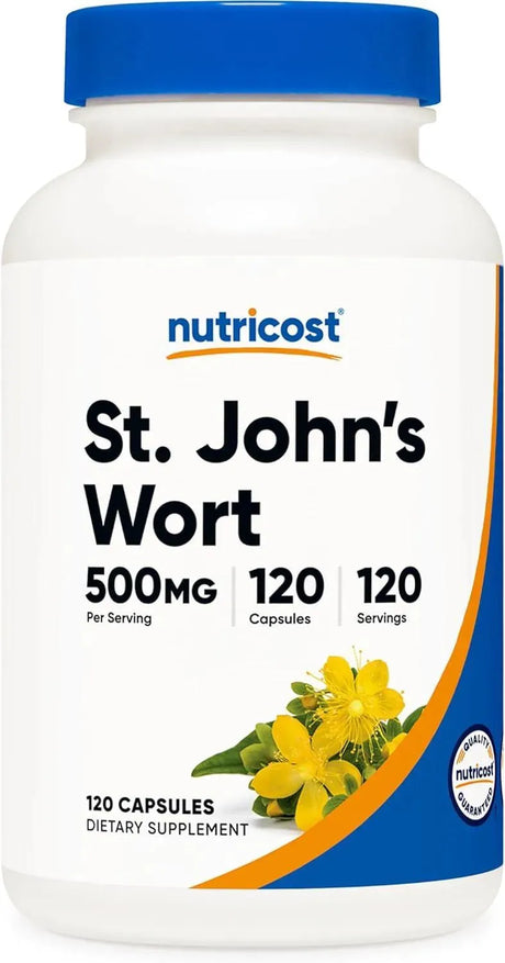 NUTRICOST - Nutricost St John’s Wort 500Mg. 120 Capsulas - The Red Vitamin MX - Suplementos Alimenticios - {{ shop.shopifyCountryName }}