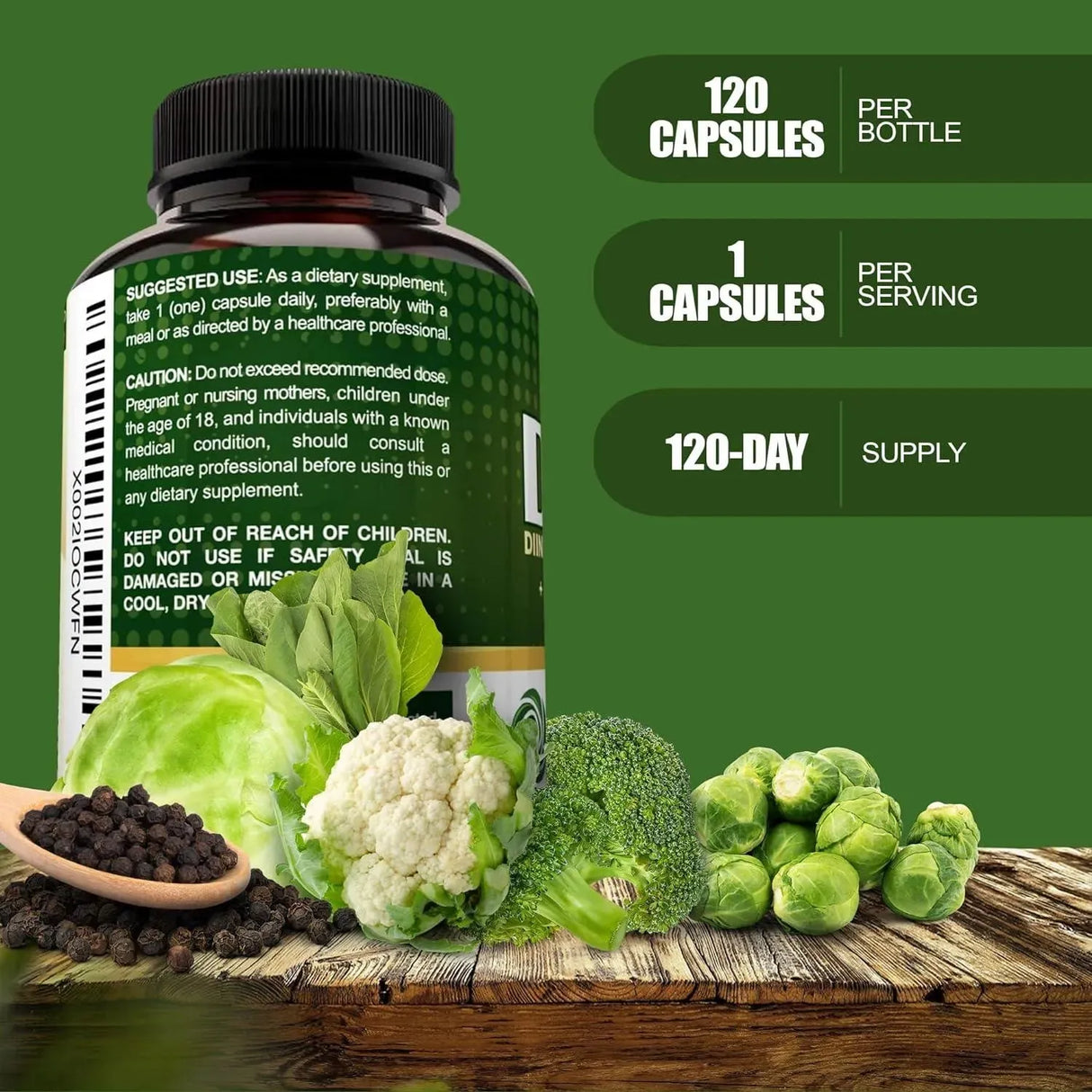 NUTRIFLAIR - NutriFlair DIM Supplement 400Mg. with Bioperine 120 Capsulas - The Red Vitamin MX - Suplementos Alimenticios - {{ shop.shopifyCountryName }}