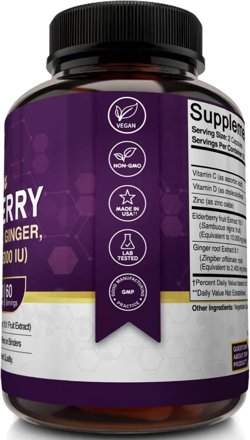 NUTRIFLAIR - NutriFlair Sambucus Elderberry 120 Capsulas - The Red Vitamin MX - Suplementos Alimenticios - {{ shop.shopifyCountryName }}