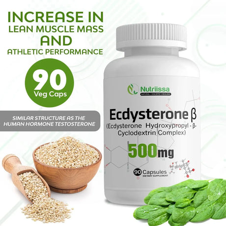 NUTRIISSA - Nutriissa Ecdysterone 1000Mg. 90 Capsulas - The Red Vitamin MX - Suplementos Alimenticios - {{ shop.shopifyCountryName }}