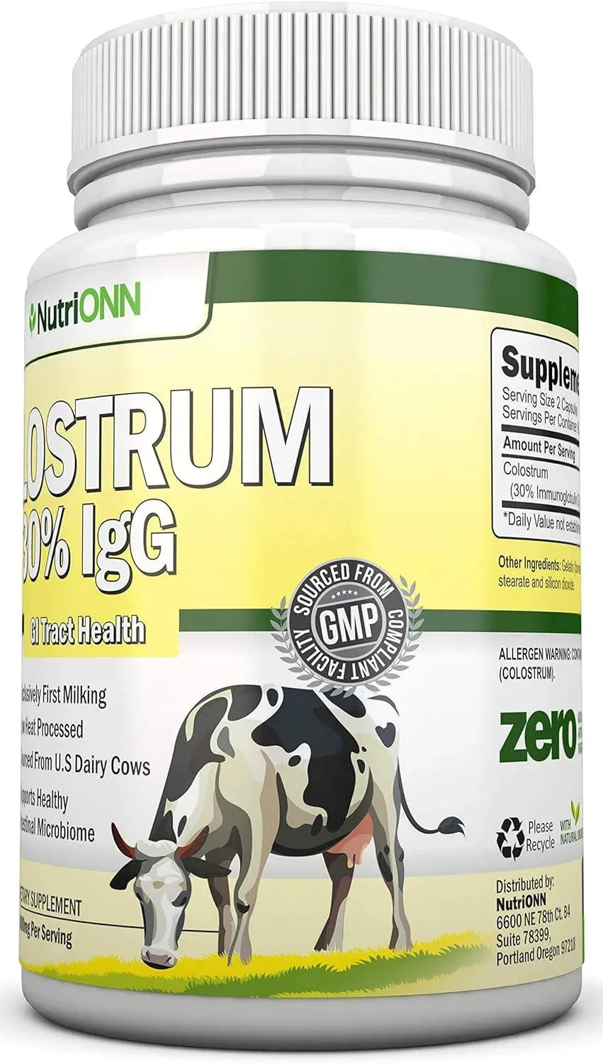NUTRIONN - NutriONN Colostrum 1000Mg. 120 Capsulas - The Red Vitamin MX - Suplementos Alimenticios - {{ shop.shopifyCountryName }}
