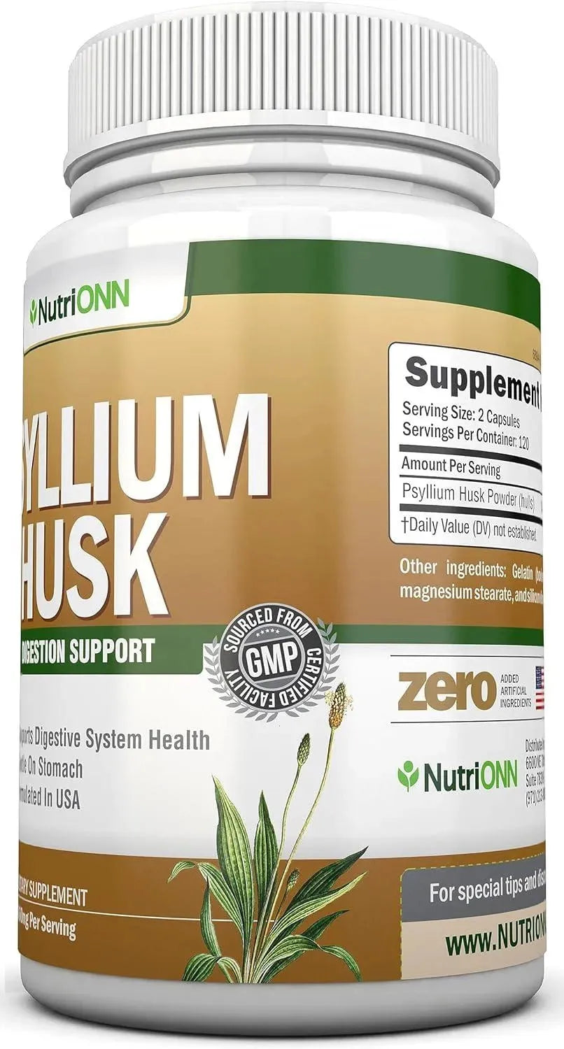 NUTRIONN - NutriONN PSYLLIUM Husk 1450Mg. 240 Capsulas - The Red Vitamin MX - Suplementos Alimenticios - {{ shop.shopifyCountryName }}
