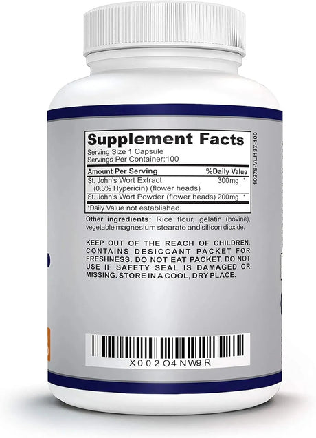 O!VITA - O!VITA St. John's Wort 500Mg. 100 Capsulas - The Red Vitamin MX - Suplementos Alimenticios - {{ shop.shopifyCountryName }}