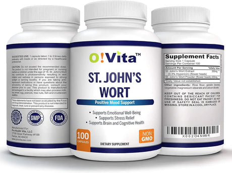 O!VITA - O!VITA St. John's Wort 500Mg. 100 Capsulas - The Red Vitamin MX - Suplementos Alimenticios - {{ shop.shopifyCountryName }}