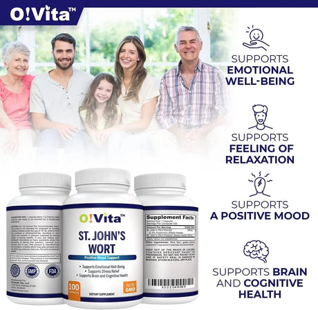 O!VITA - O!VITA St. John's Wort 500Mg. 100 Capsulas - The Red Vitamin MX - Suplementos Alimenticios - {{ shop.shopifyCountryName }}