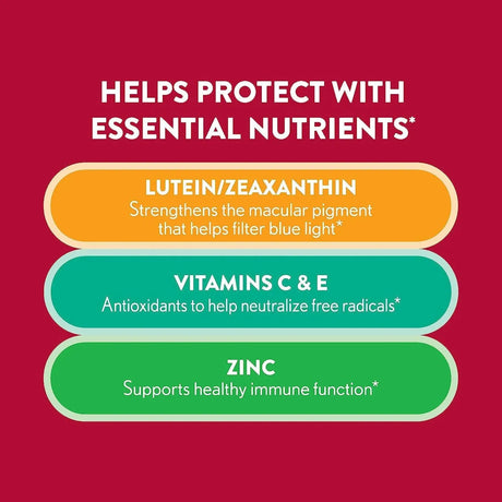 OCUVITE - Ocuvite Vitamin & Mineral Lutein & Zeaxanthin 60 Gomitas - The Red Vitamin MX - Suplementos Alimenticios - {{ shop.shopifyCountryName }}