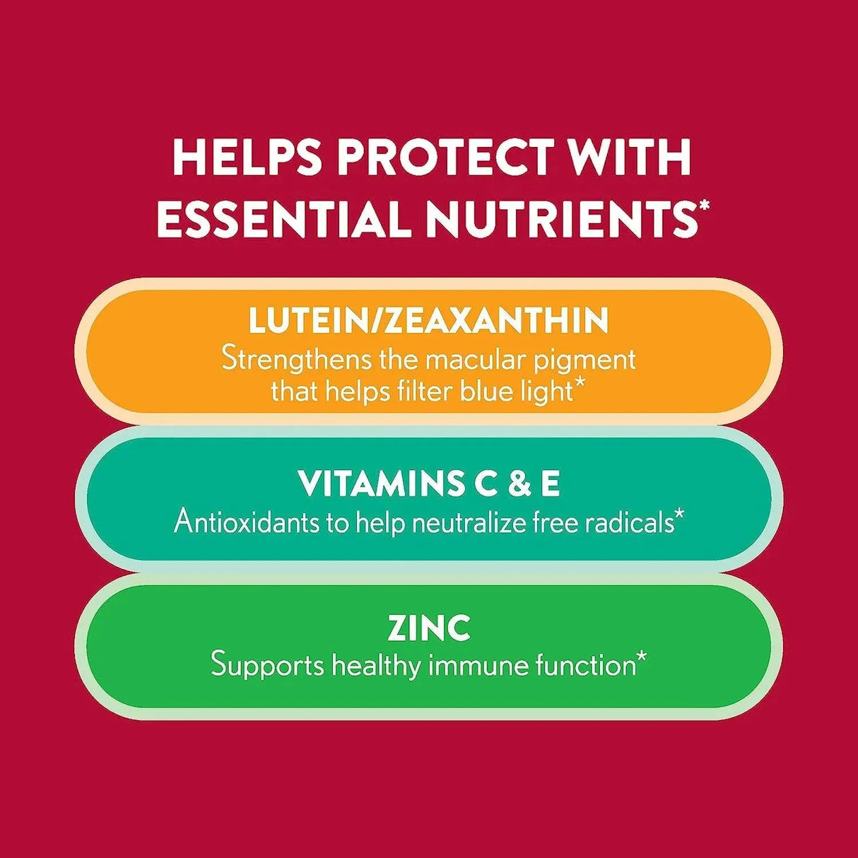 OCUVITE - Ocuvite Vitamin & Mineral Lutein & Zeaxanthin 60 Gomitas - The Red Vitamin MX - Suplementos Alimenticios - {{ shop.shopifyCountryName }}