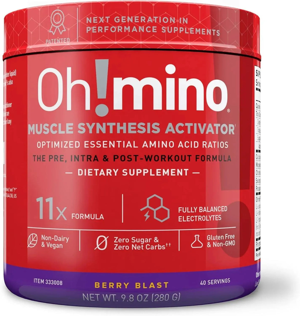 OH!MINO - Oh!mino Amino Acid Energy Blend Caffeinated Berry Blast 280Gr. - The Red Vitamin MX - Suplementos Alimenticios - {{ shop.shopifyCountryName }}