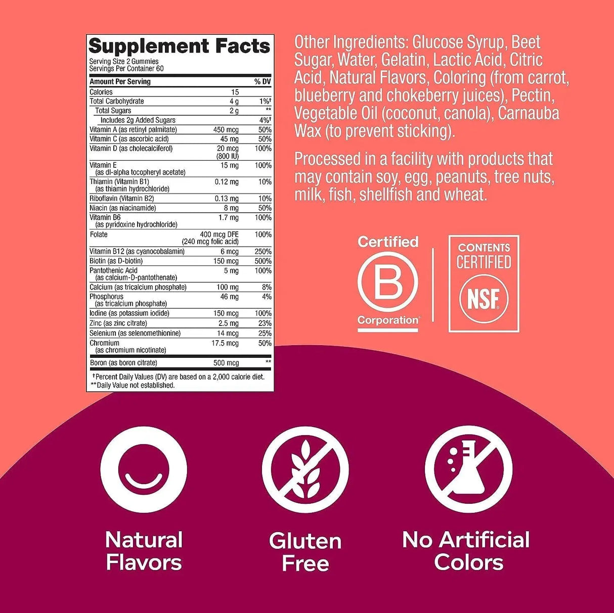 OLLY - OLLY Women's Multivitamin 120 Gomitas - The Red Vitamin MX - Suplementos Alimenticios - {{ shop.shopifyCountryName }}