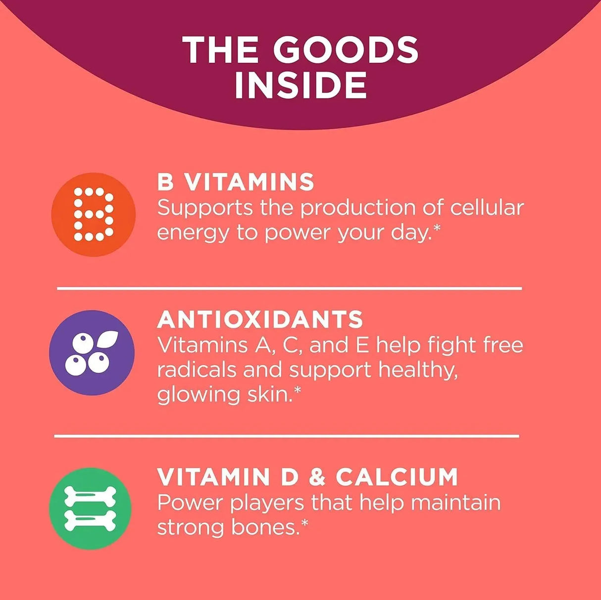 OLLY - OLLY Women's Multivitamin 130 Gomitas - The Red Vitamin MX - Suplementos Alimenticios - {{ shop.shopifyCountryName }}