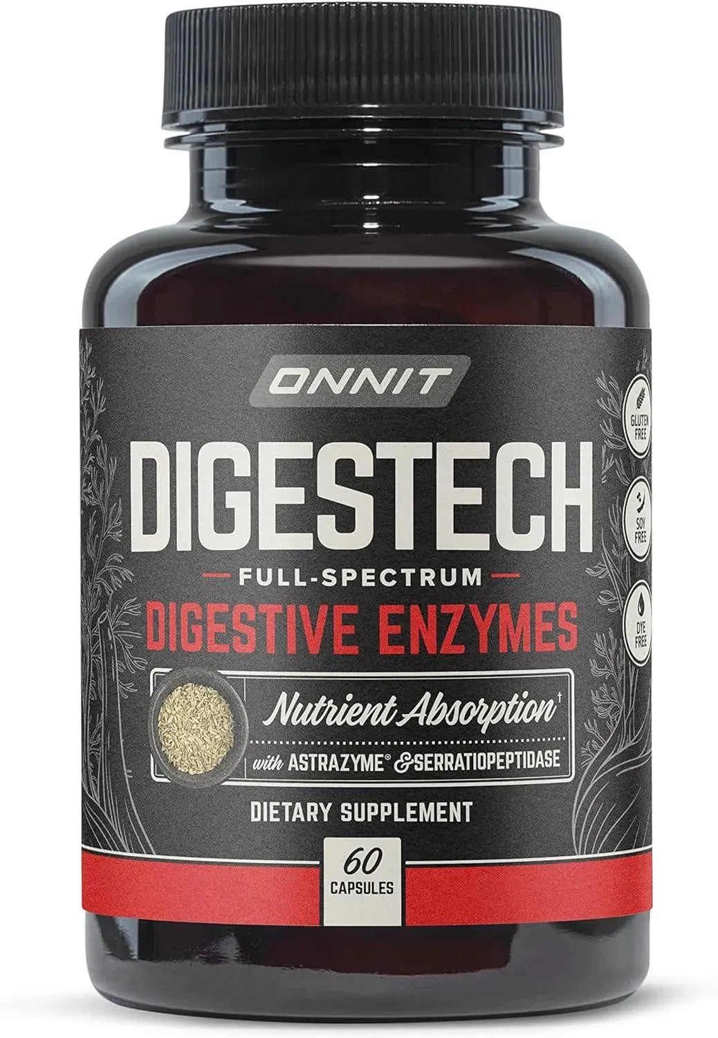 ONNIT - Onnit Labs Digestech All-Natural Digestive Enzymes 60 Capsulas - The Red Vitamin MX - Suplementos Alimenticios - {{ shop.shopifyCountryName }}