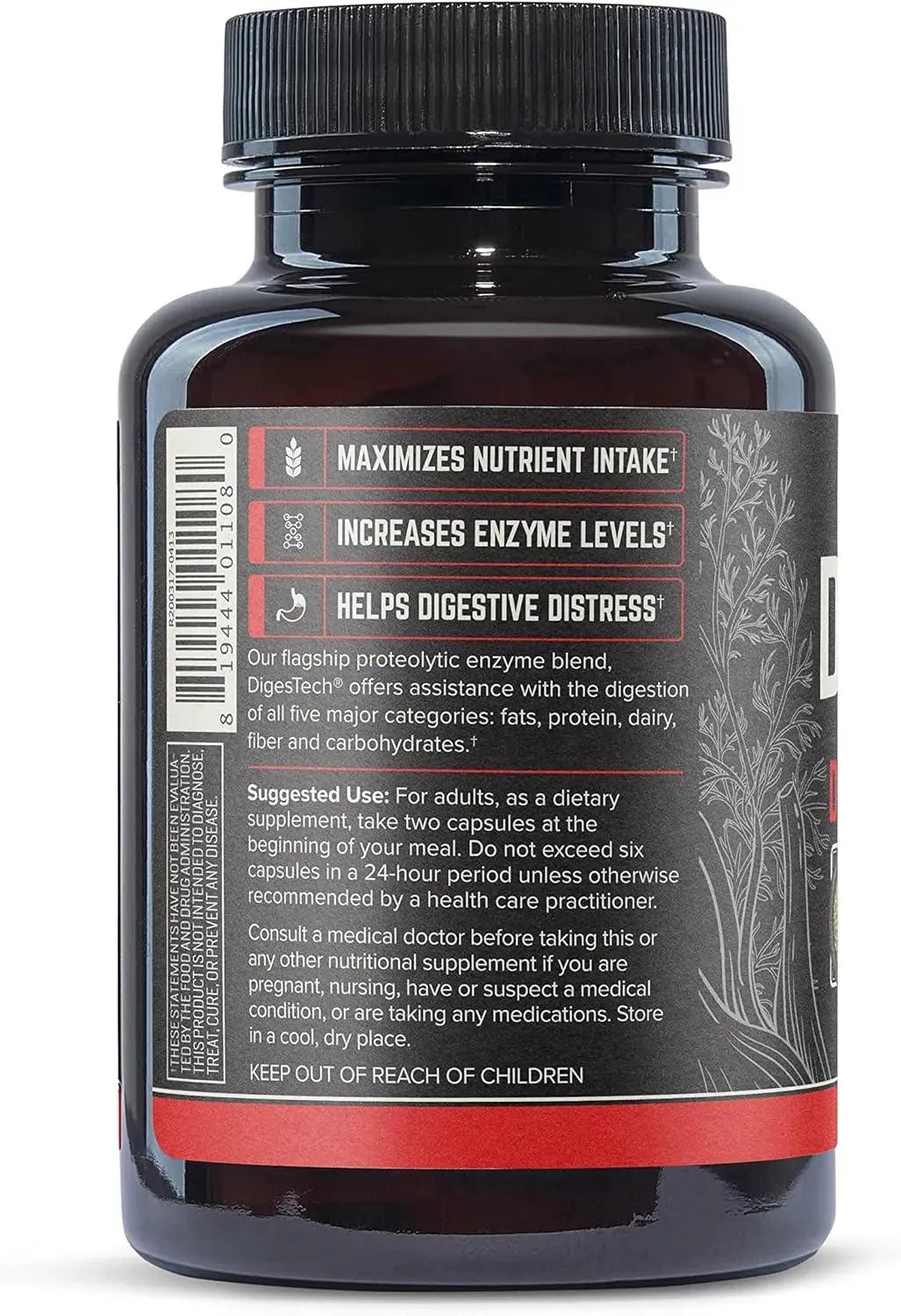 ONNIT - Onnit Labs Digestech All-Natural Digestive Enzymes 60 Capsulas - The Red Vitamin MX - Suplementos Alimenticios - {{ shop.shopifyCountryName }}