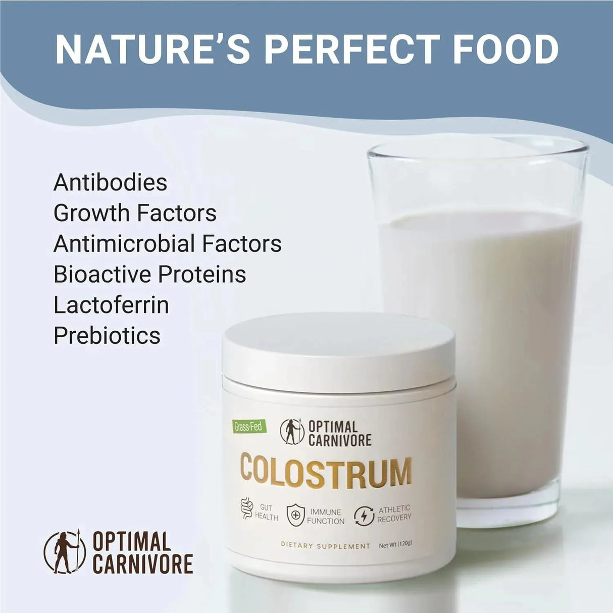 OPTIMAL CARNIVORE - Optimal Carnivore Grass Fed Colostrum Powder 120Gr. - The Red Vitamin MX - Suplementos Alimenticios - {{ shop.shopifyCountryName }}