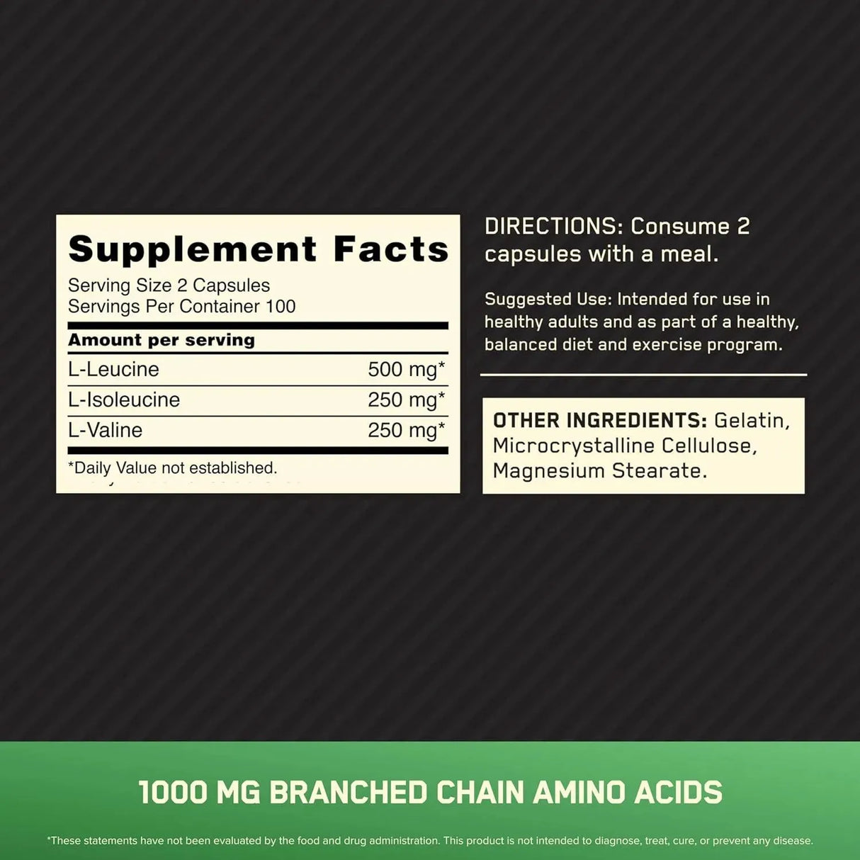 OPTIMUM NUTRITION - Optimum Nutrition Instantized BCAA 1000Mg. 200 Capsulas - The Red Vitamin MX - Suplementos Alimenticios - {{ shop.shopifyCountryName }}