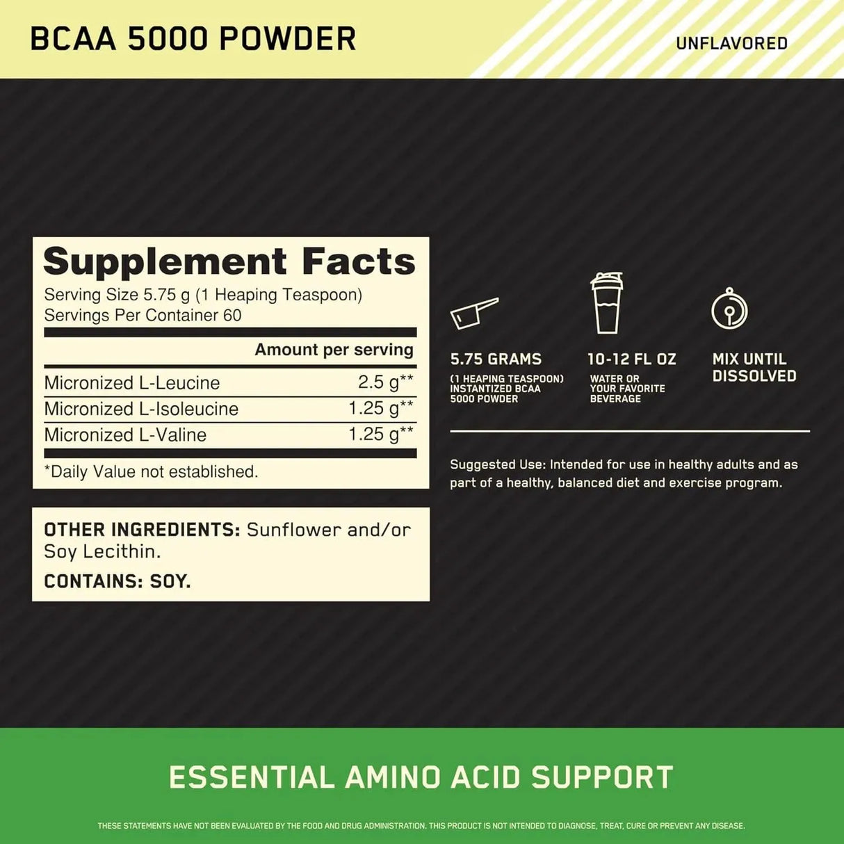 OPTIMUM NUTRITION - Optimum Nutrition Instantized BCAA Powder 60 Servicios 345Gr. - The Red Vitamin MX - Suplementos Alimenticios - {{ shop.shopifyCountryName }}