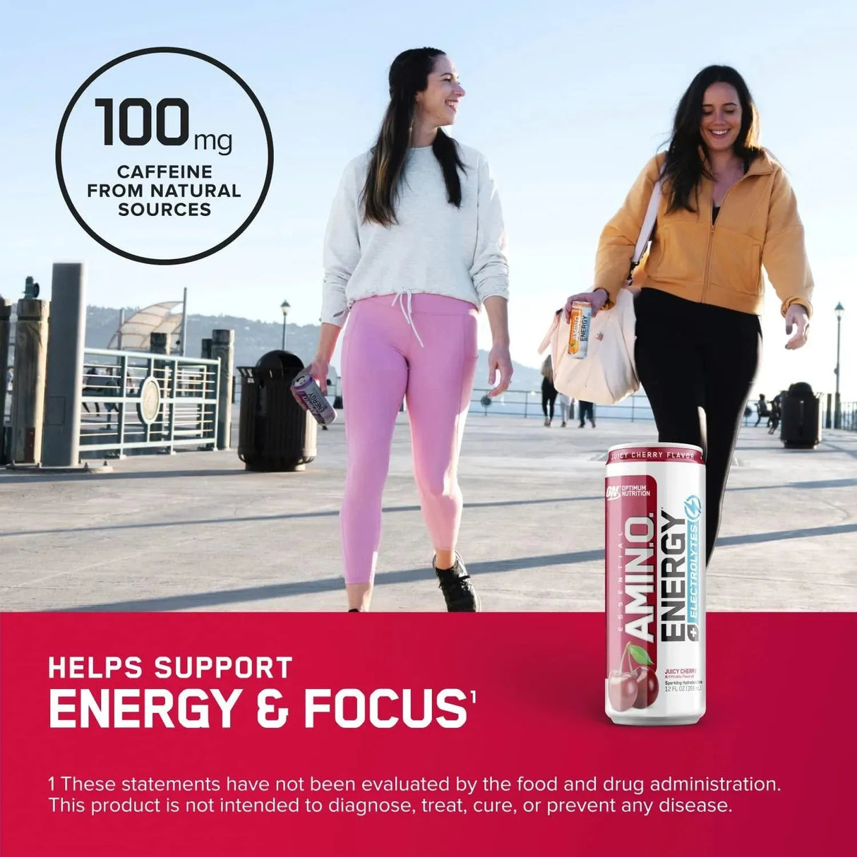 OPTIMUM NUTRITION - Optimum Nutrition Juicy Cherry Energy Drink 12 Fl Oz Cans 12 Pack - The Red Vitamin MX - Suplementos Alimenticios - {{ shop.shopifyCountryName }}