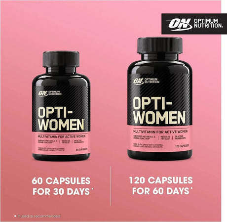 OPTIMUM NUTRITION - Optimum Nutrition Opti-Women Multivitamin 60 Capsulas - The Red Vitamin MX - Suplementos Alimenticios - {{ shop.shopifyCountryName }}