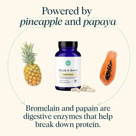 ORA ORGANIC - Ora Organic Break it down Digestive Enzymes 30 Capsulas - The Red Vitamin MX - Suplementos Alimenticios - {{ shop.shopifyCountryName }}