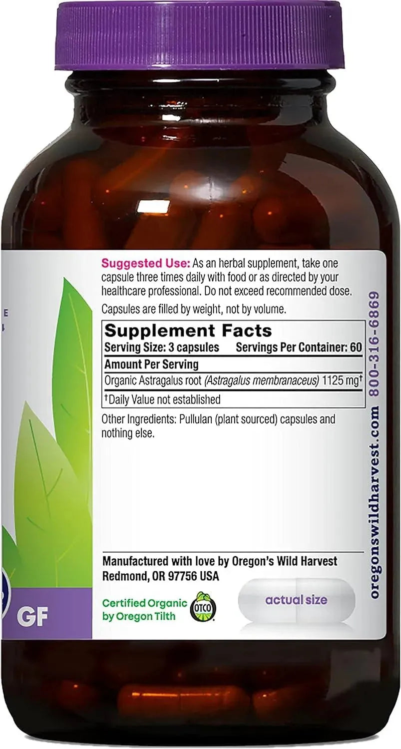 OREGON'S WILD HARVEST - Oregon's Wild Harvest Astragalus 180 Capsulas - The Red Vitamin MX - Suplementos Alimenticios - {{ shop.shopifyCountryName }}