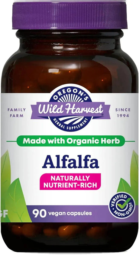 OREGON'S WILD HARVEST - Oregon's Wild Harvest Non-GMO Alfalfa 90 Capsulas - The Red Vitamin MX - Suplementos Alimenticios - {{ shop.shopifyCountryName }}