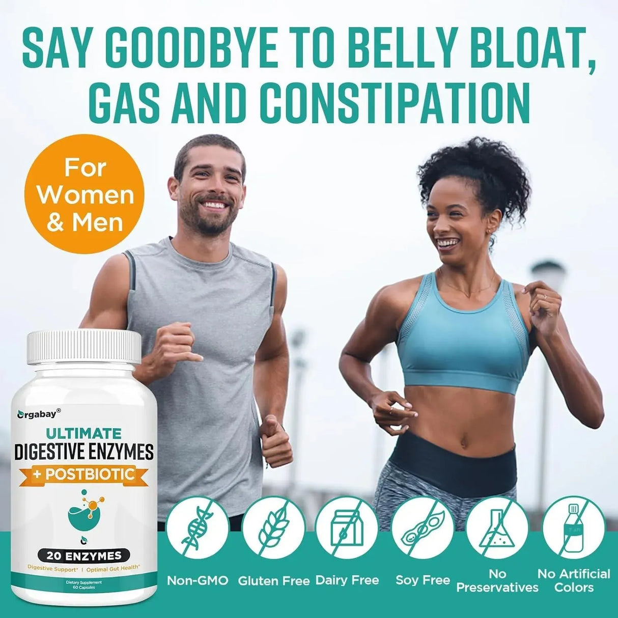 ORGABAY - Orgabay Digestive Enzymes 1000Mg. with Postbiotics 120 Capsulas - The Red Vitamin MX - Suplementos Alimenticios - {{ shop.shopifyCountryName }}