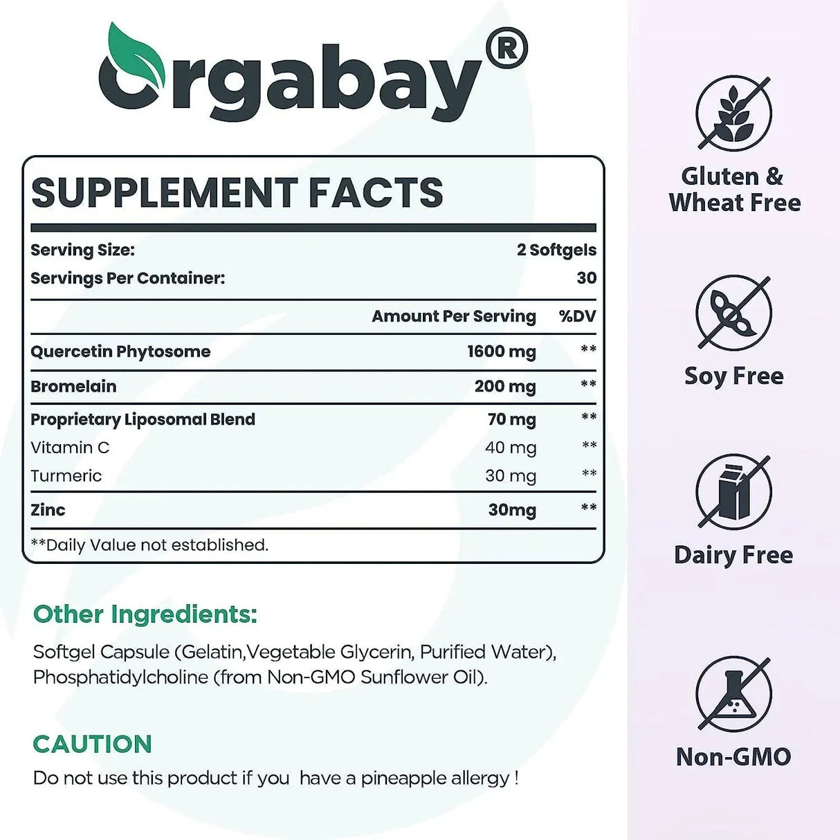 ORGABAY - Orgabay Liposomal Quercetin Phytosome 120 Capsulas Blandas 2 Pack - The Red Vitamin MX - Suplementos Alimenticios - {{ shop.shopifyCountryName }}