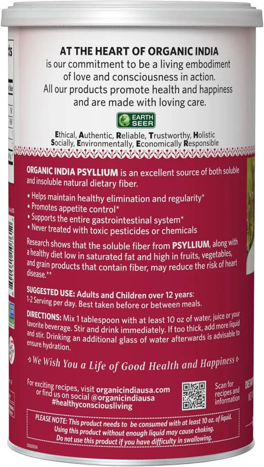 ORGANIC INDIA - Organic India Psyllium Herbal Powder 340Gr. 2 Pack - The Red Vitamin MX - Suplementos Alimenticios - {{ shop.shopifyCountryName }}