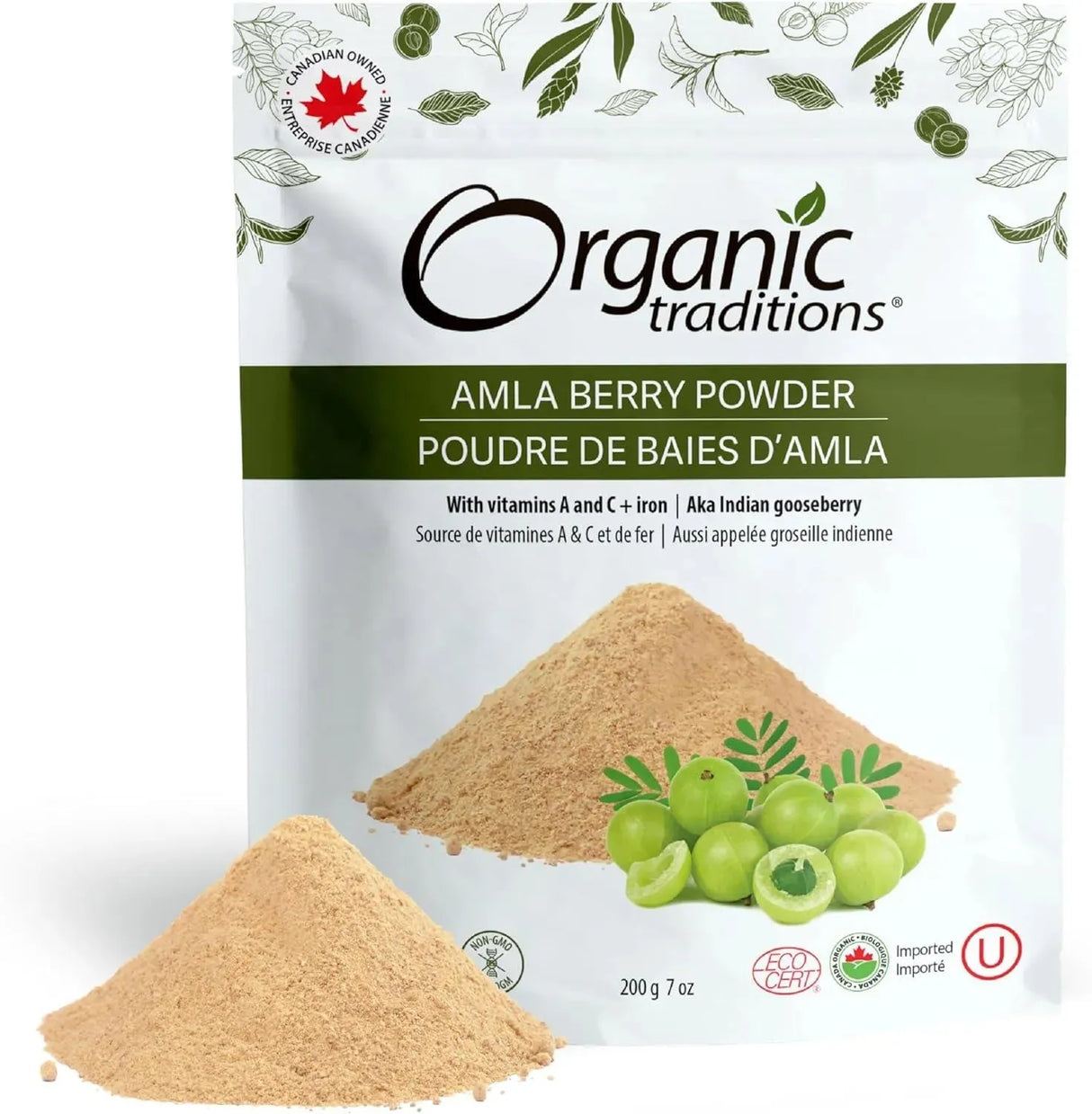 ORGANIC TRADITIONS - Organic Traditions Organic Amla Berry Powder 200Gr. - The Red Vitamin MX - Suplementos Alimenticios - {{ shop.shopifyCountryName }}