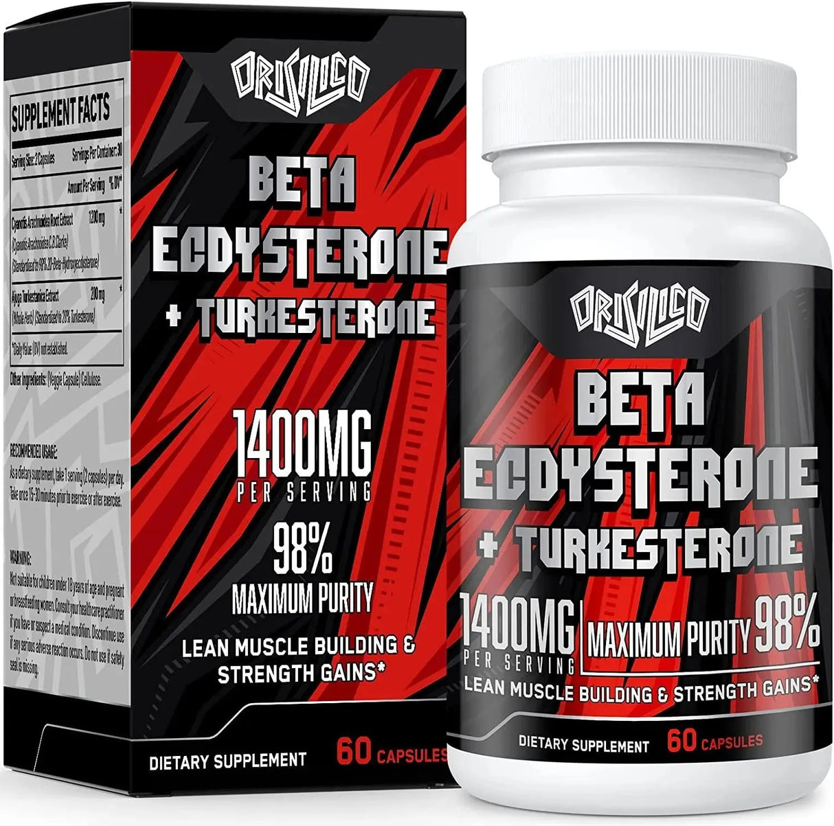 ORISILICO - Orisilico Beta Ecdysterone and Turkesterone 1400Mg. 60 Capsulas - The Red Vitamin MX - Suplementos Alimenticios - {{ shop.shopifyCountryName }}