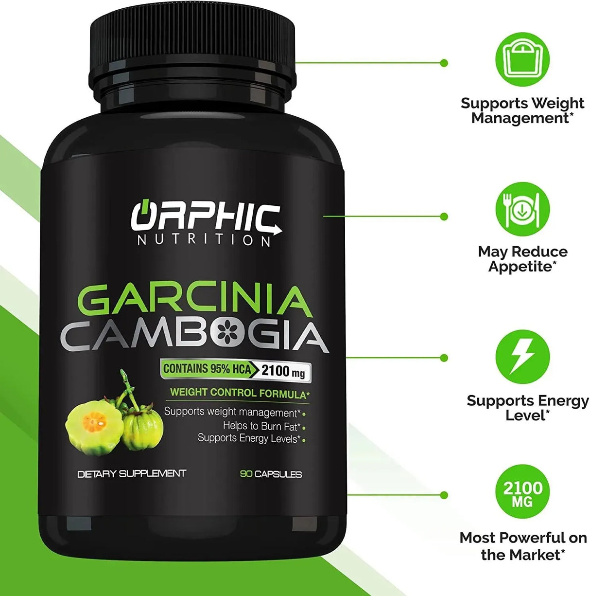 ORPHIC NUTRITION - ORPHIC NUTRITION Garcinia Cambogia Extract 2100Mg. 90 Capsulas - The Red Vitamin MX - Suplementos Alimenticios - {{ shop.shopifyCountryName }}