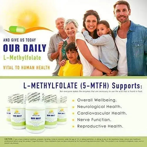 OUR DAILY - Our Daily L-Methylfolate 15Mg. 60 Capsulas - The Red Vitamin MX - Suplementos Alimenticios - {{ shop.shopifyCountryName }}