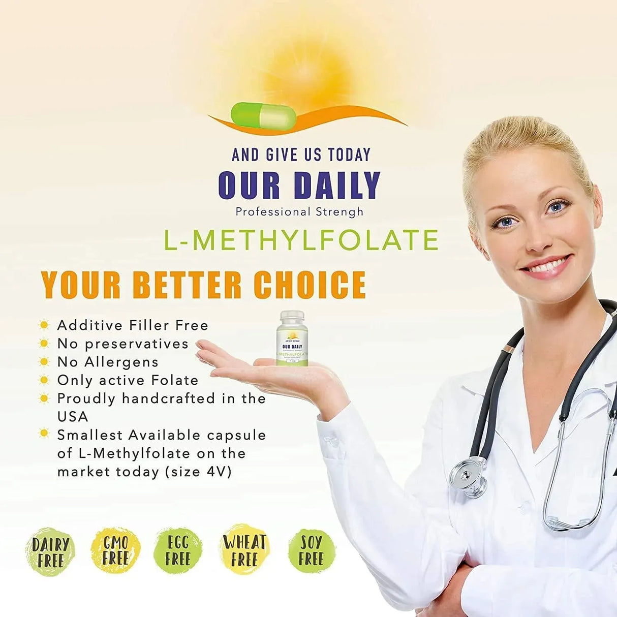 OUR DAILY - Our Daily L-Methylfolate 15Mg. 90 Capsulas - The Red Vitamin MX - Suplementos Alimenticios - {{ shop.shopifyCountryName }}