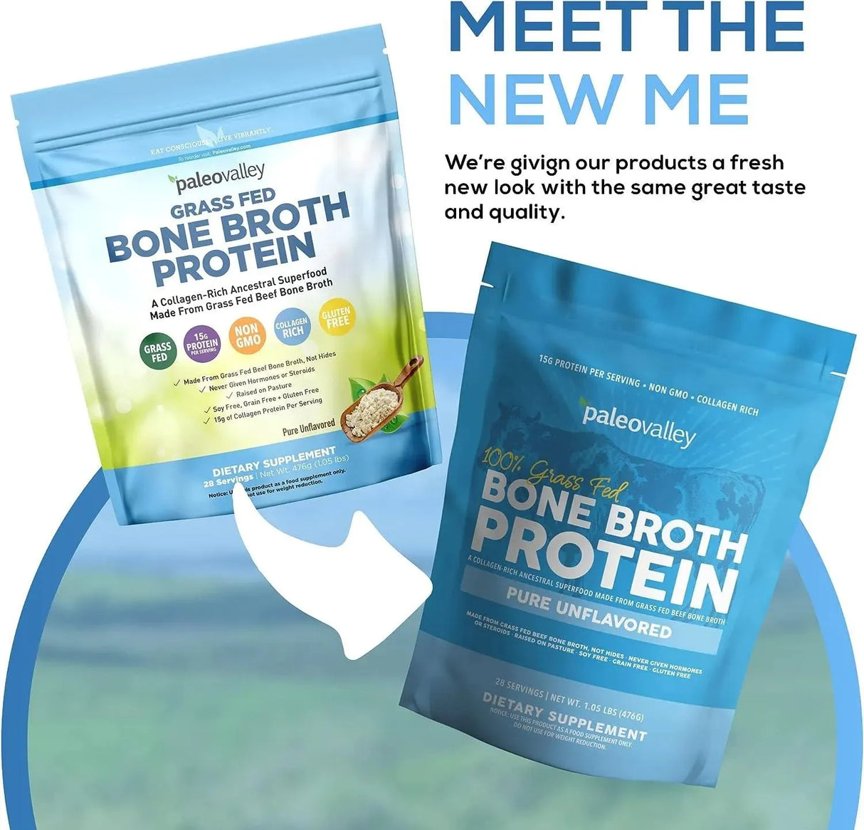 PALEOVALLEY - Paleovalley 100% Grass Fed Beef Bone Broth Protein Powder 476Gr. - The Red Vitamin MX - Suplementos Alimenticios - {{ shop.shopifyCountryName }}