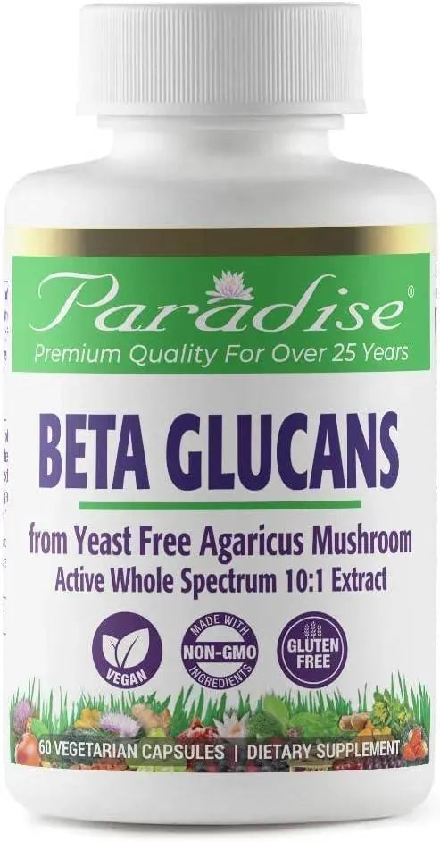 PARADISE HERBS - Paradise Herbs Beta Glucans 60 Capsulas - The Red Vitamin MX - Suplementos Alimenticios - {{ shop.shopifyCountryName }}