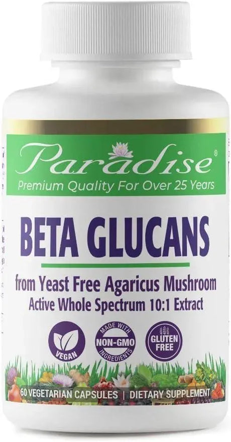 PARADISE HERBS - Paradise Herbs Beta Glucans 60 Capsulas - The Red Vitamin MX - Suplementos Alimenticios - {{ shop.shopifyCountryName }}