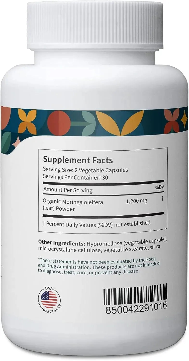 PATTERN WELLNESS - Pattern Wellness Organic Moringa Oleifera Supplement 60 Capsulas - The Red Vitamin MX - Suplementos Alimenticios - {{ shop.shopifyCountryName }}
