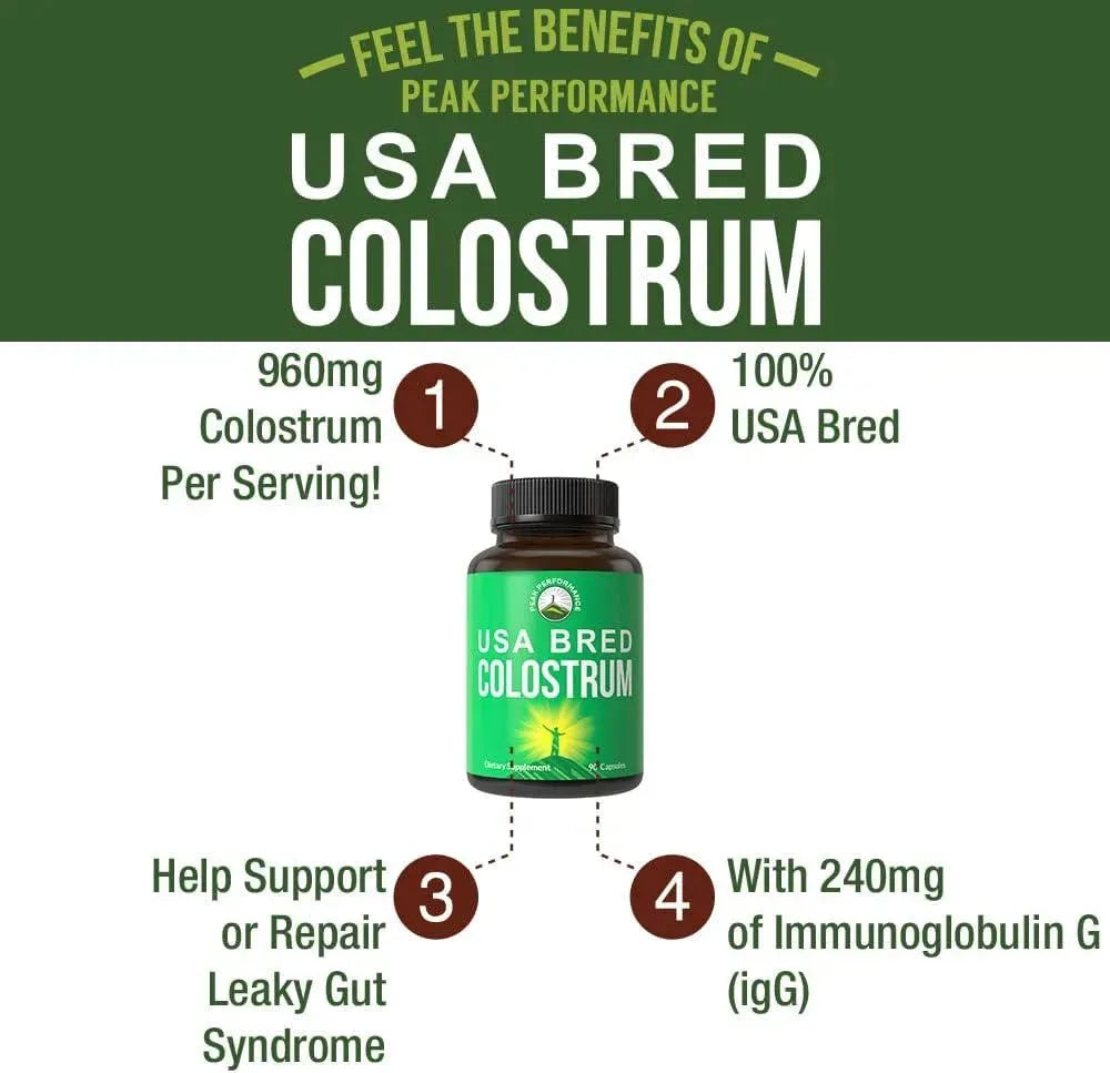 PEAK PERFORMANCE - Peak Performance Colostrum 90 Capsulas - The Red Vitamin MX - Suplementos Alimenticios - {{ shop.shopifyCountryName }}