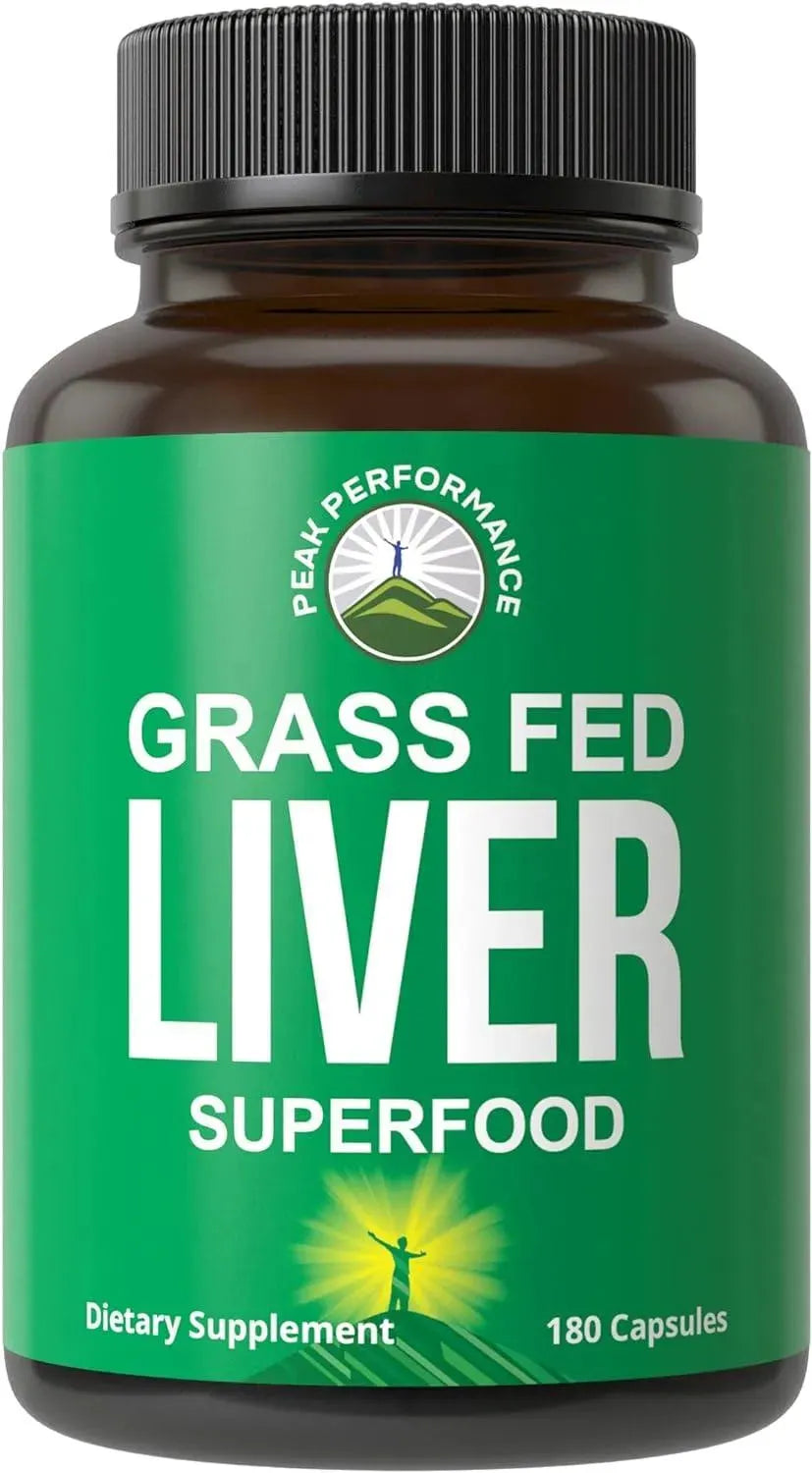 PEAK PERFORMANCE - Peak Performance Grass Fed Desiccated Beef Liver 180 Capsulas - The Red Vitamin MX - Suplementos Alimenticios - {{ shop.shopifyCountryName }}