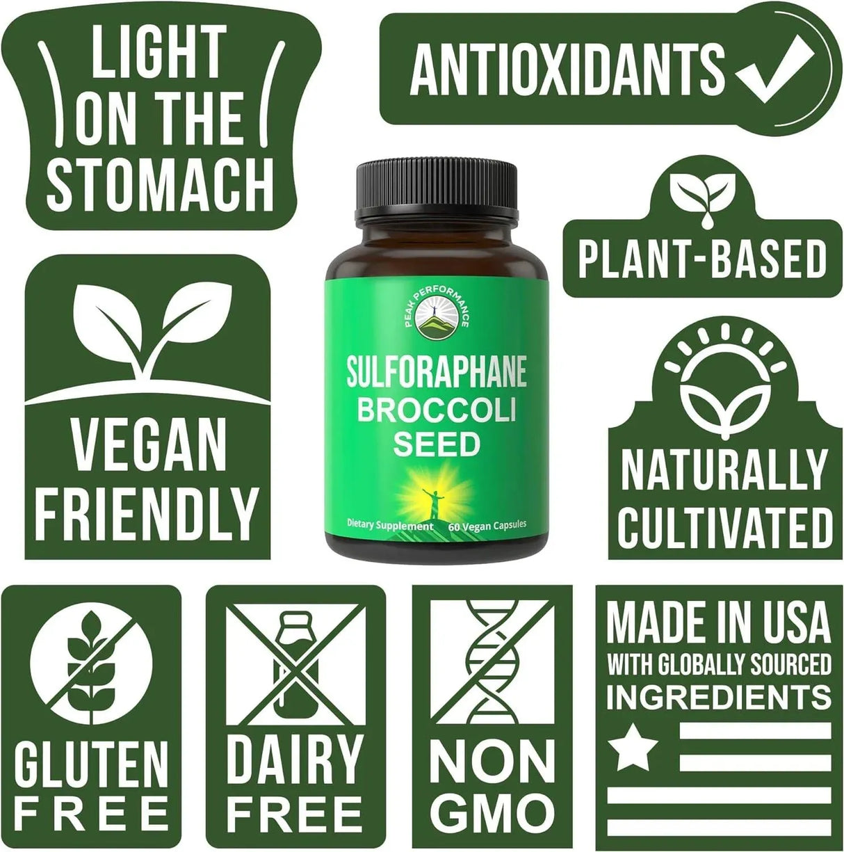 PEAK PERFORMANCE - Peak Performance Sulforaphane Broccoli Seed 60 Capsulas - The Red Vitamin MX - Suplementos Alimenticios - {{ shop.shopifyCountryName }}